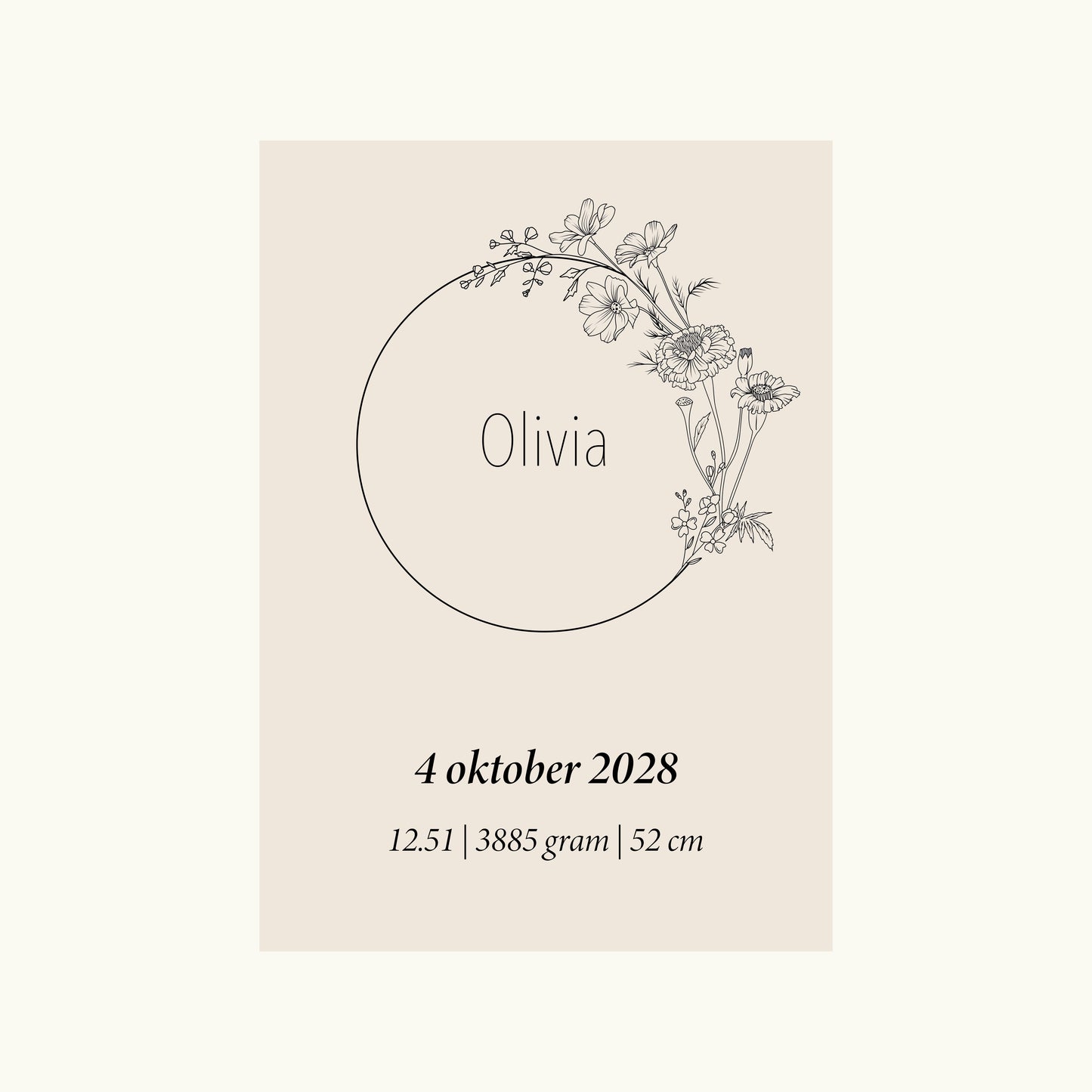 Geboortebloem Oktober (goudsbloem (calendula) en de cosmea)