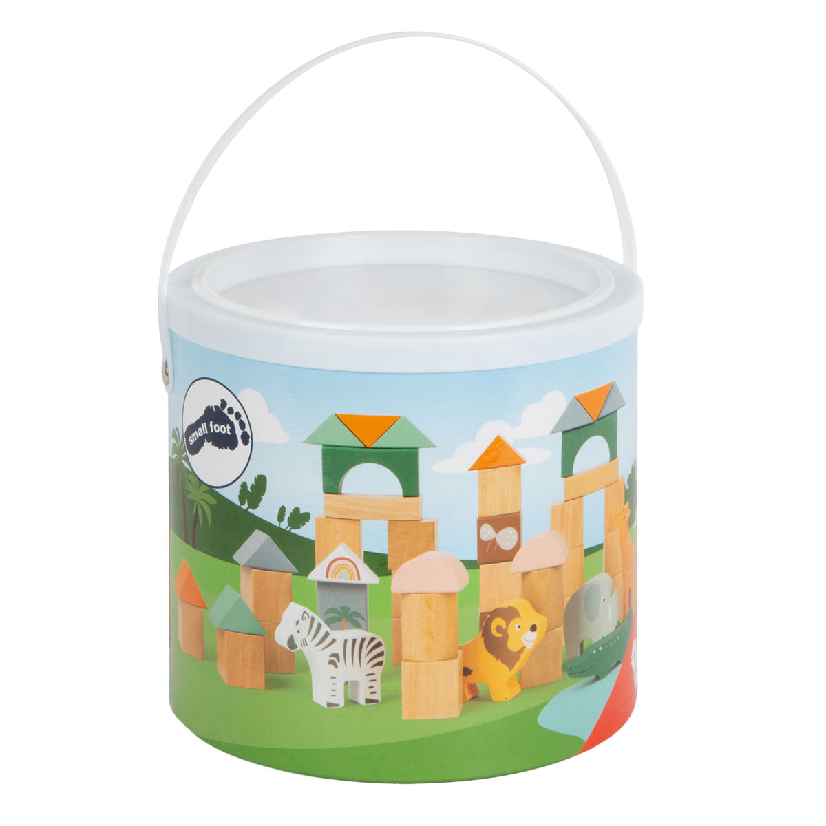 Small Foot Houten Bouwblokken Safari 50 delig