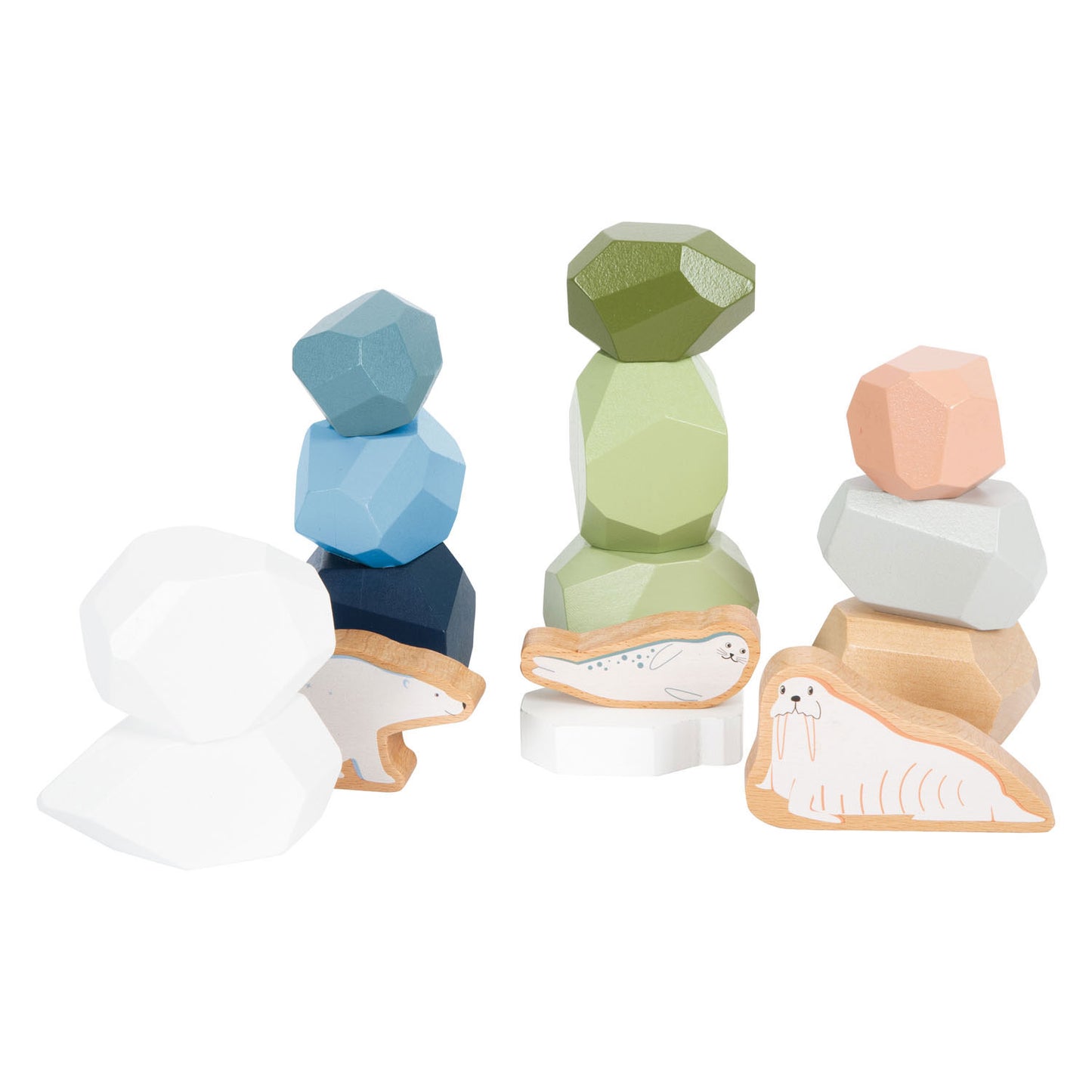Small Foot Houten Balansstenen Arctic, 11 delig