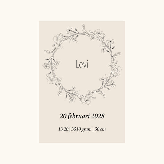 Geboortebloem Februari (Iris en Viooltje)