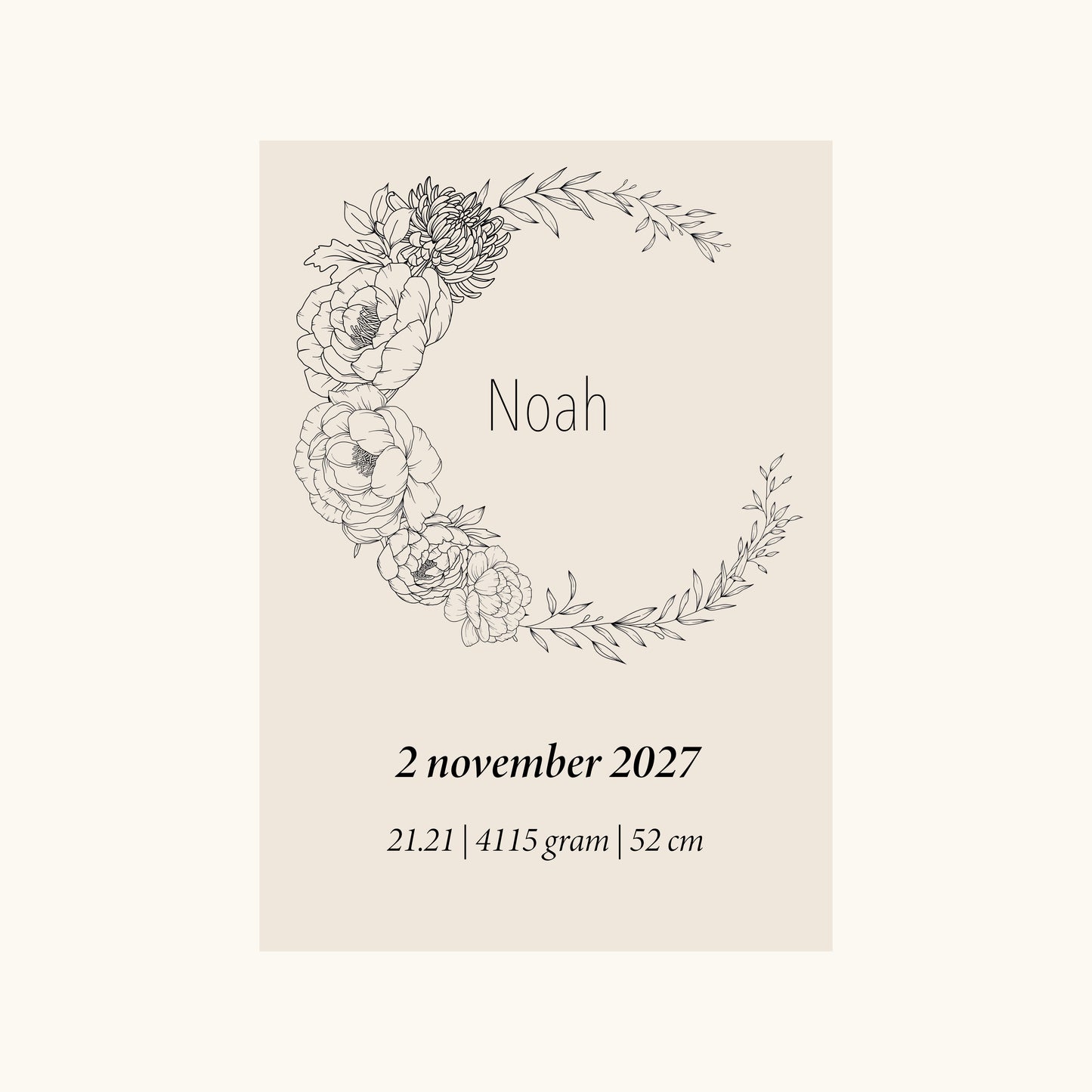 Geboortebloem November (Chrysant en Pioenroos)