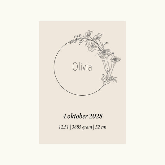 Geboortebloem Oktober (goudsbloem (calendula) en de cosmea)