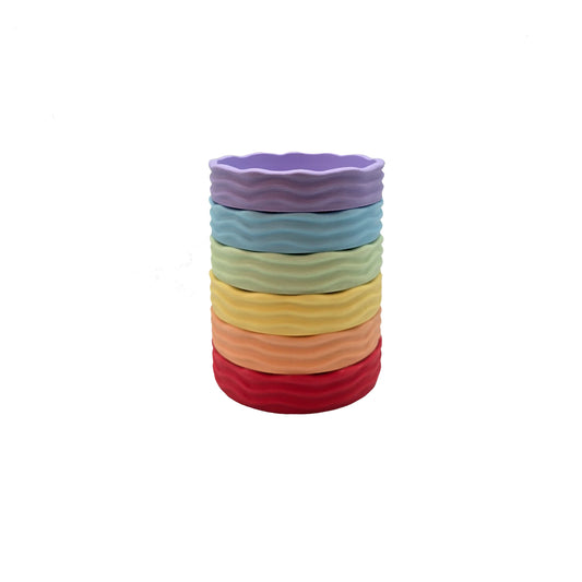 Grennn 'Wave' pastelbakjes set