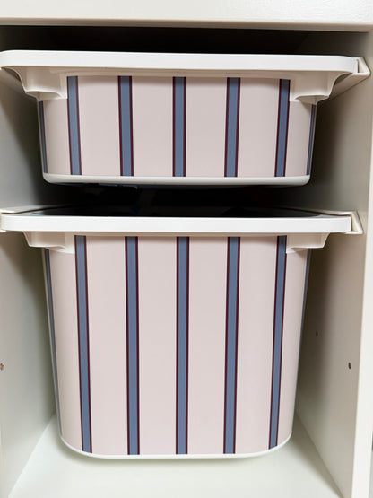 Sticker IKEA Trofast, korte zijde, Streep Vintage