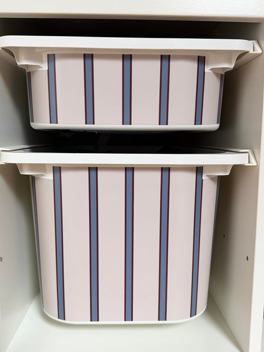 Sticker IKEA Trofast, korte zijde, Streep Vintage