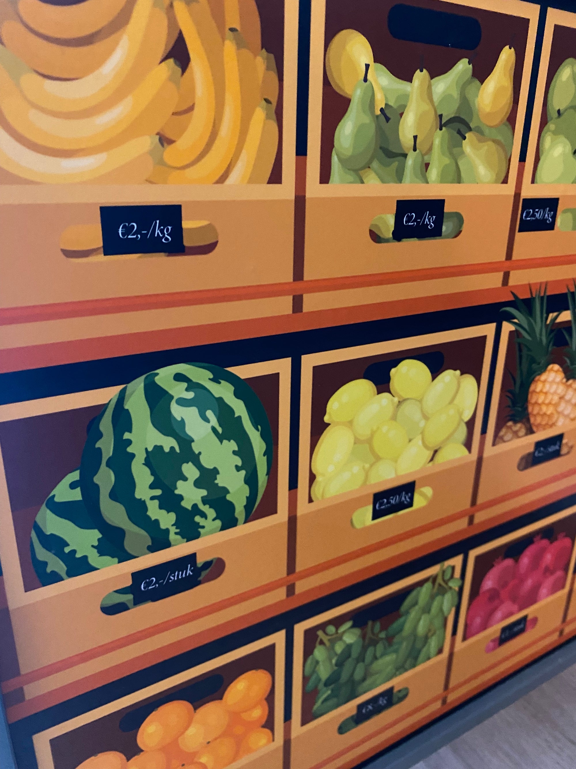 Groente/fruit winkel – Achterkant DUKTIG