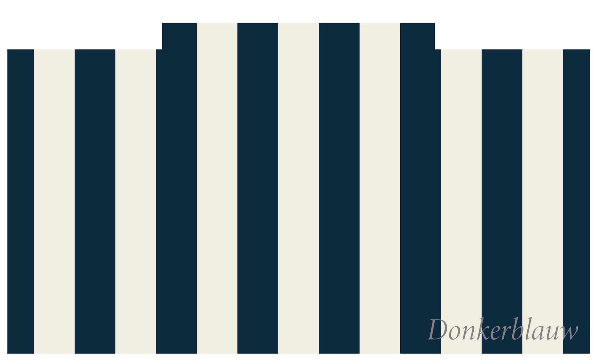 Ikea Trofast sticker, streep donkerblauw