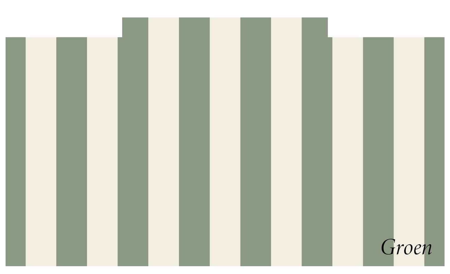 Ikea Trofast sticker, streep groen