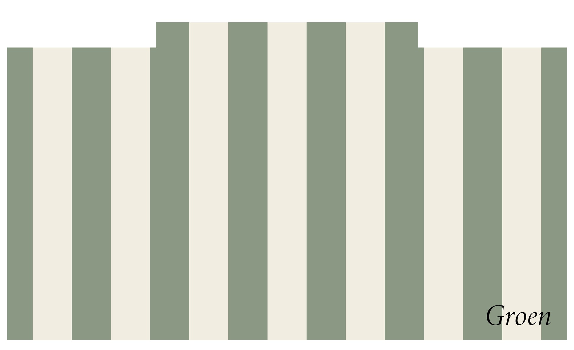 Ikea Trofast sticker, streep groen