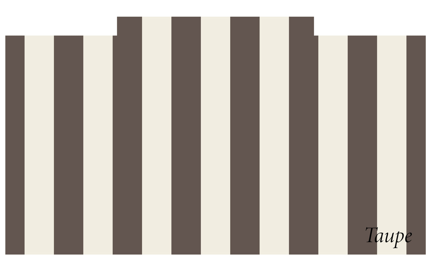 Ikea Trofast sticker, streep taupe