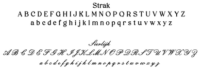 Lettertypes voor box