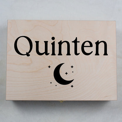 Herinneringenbox Maan met sterretjes