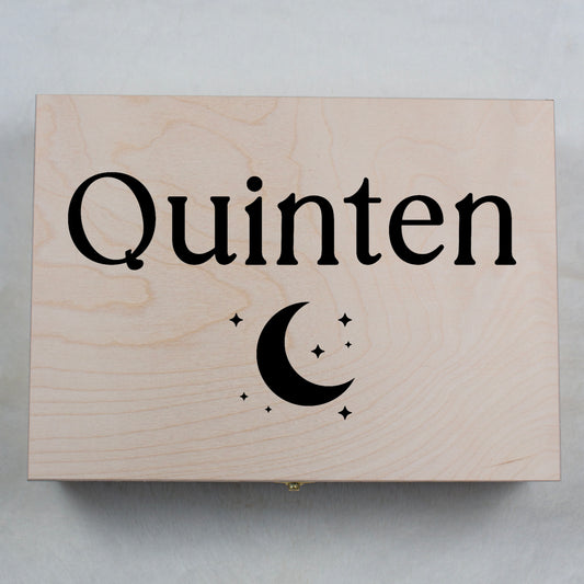 Herinneringenbox Maan met sterretjes