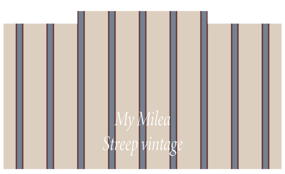 Sticker IKEA Trofast, korte zijde, Streep Vintage