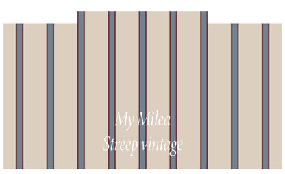 Sticker IKEA Trofast, lange zijde, Streep Vintage
