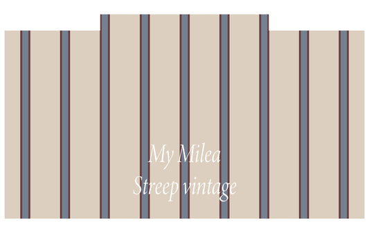 Sticker IKEA Trofast, lange zijde, Streep Vintage